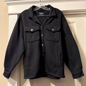 Streetwear Society Black button up sweatshirt